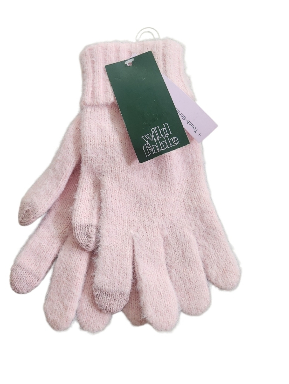 wild fable Light Pink Knit Touchscreen Gloves